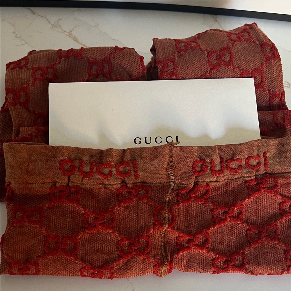 Gucci Red and nude woman’s tights - Picture 2 of 7